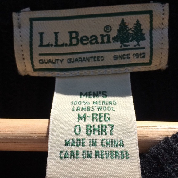 [SOLD] Vintage LL Bean Military Elbow Patch Sweatr - Picture 7 of 8
